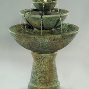 Color Bowl with Lips Fountain, 3-Tier Tall