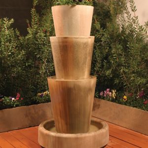 Tri Level Jug Fountain with Planter